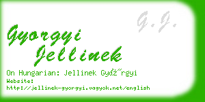 gyorgyi jellinek business card